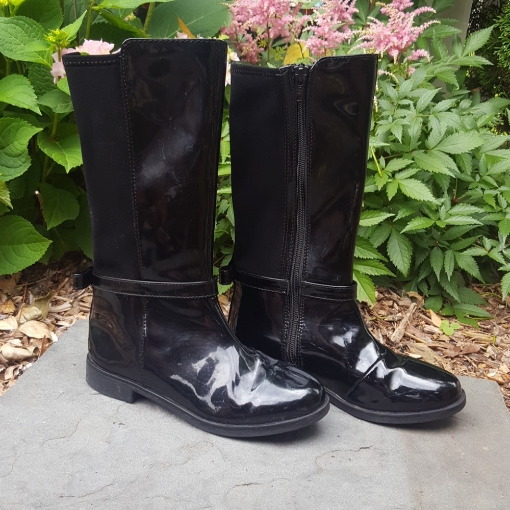 Girls Tall Black Boots